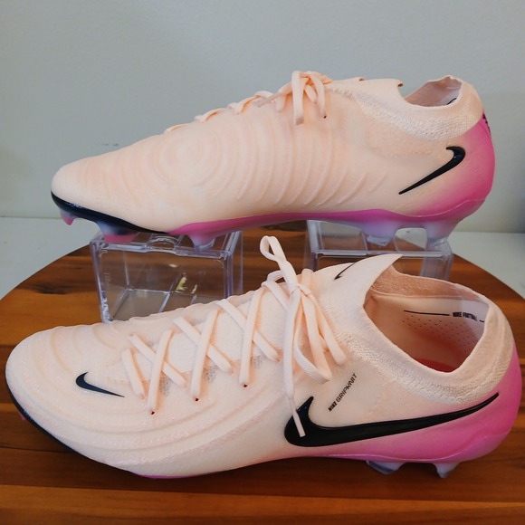 Nike Phantom GX II Elite 2 FG Mens 11.5 Soccer Cleats Coral Pink FJ2559-800